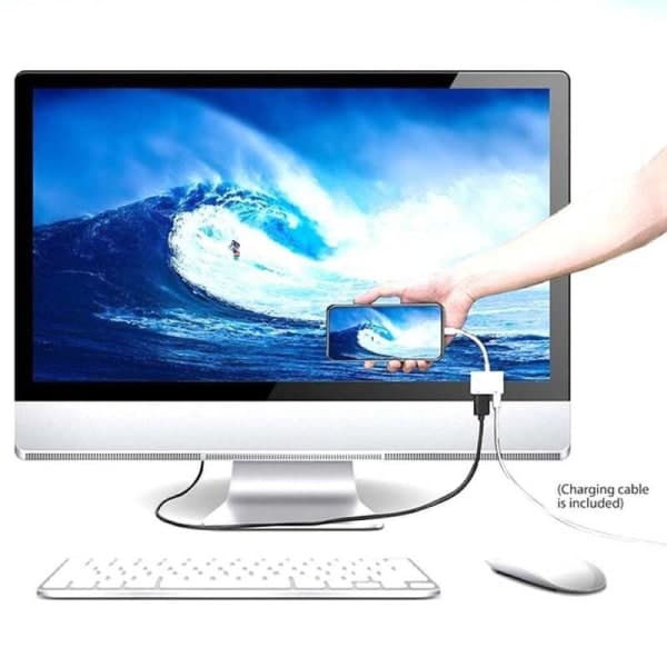 Lightning HDMI-kaapeli iPhone-keskitinsovitin 1080p digitaalinen AV-sovitin