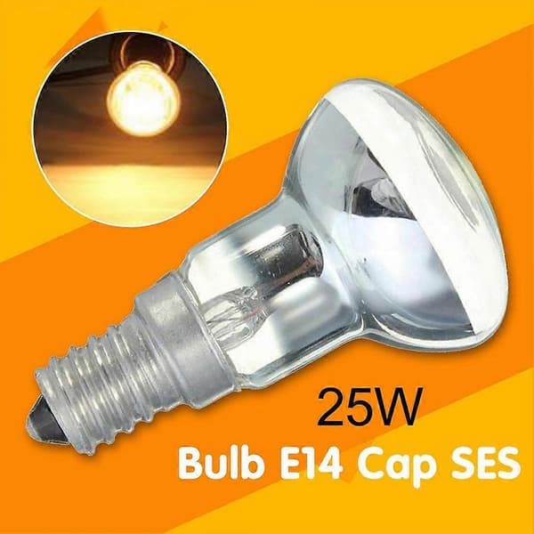 R39 Lavalampe Pære 25W SES E14 Reflektor Skrue I Spotlys [DB]