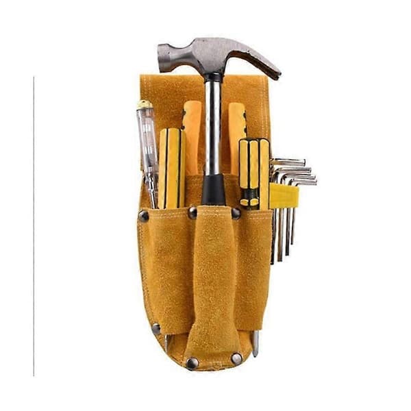 Leather Work Bag for Work Protection Climbing Operation Mechanical Operation Storage Bag Electrician Pliers
