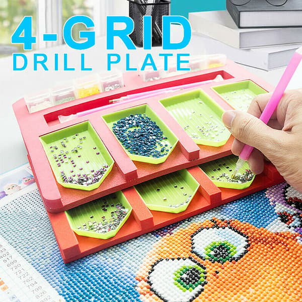 DIY 5D Diamond Painting Tray Stand Dot Kit Storage Jar Container Tool Art