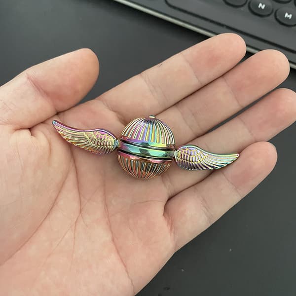(Rainbow) Fidget Hand Spinner for Kids and Adults, Sensory Magic Orb