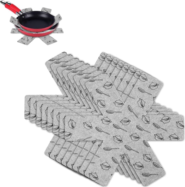 Set med 8 spissskydd (15\") Premium avdelare mattor (grå) Grå Grå