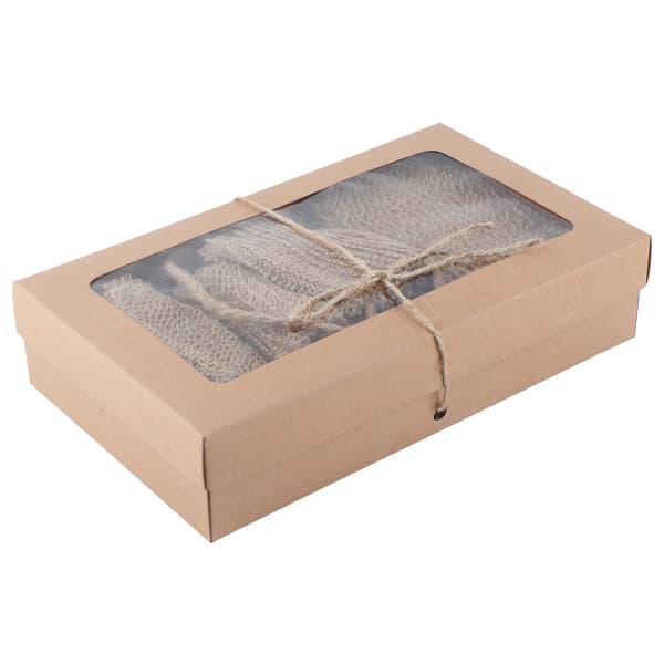 Exfoliating Jute Back Scrubber Concave Convex Surface Gift Box Jute Exfoliating Scrub Kit