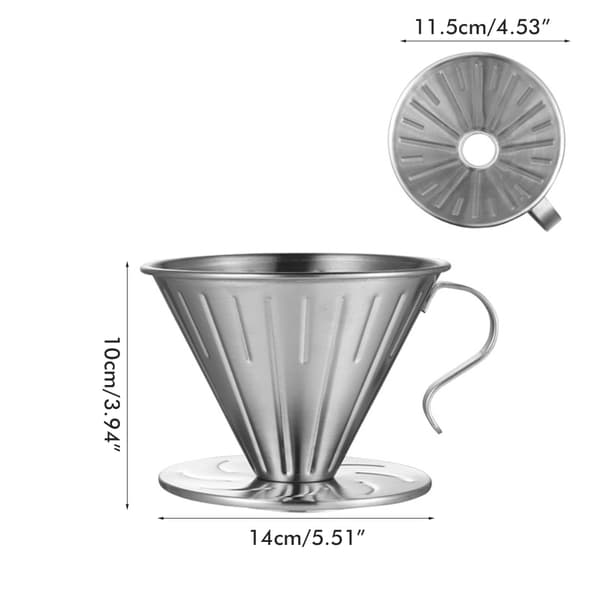 Stainless Steel Coffee Filter, Reusable Coffee Dripper, Coffee Filter Holder