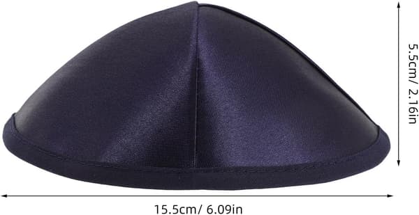 Tradisjonell jødisk rund hatt for menn i polyester, krøllfri og lett, bryllup reise, praktisk liten -