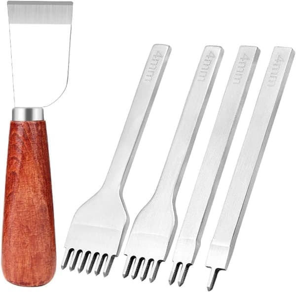 Leather Craft Set - Leather Tool Kit / Leather Hand Tools - 23 Pieces