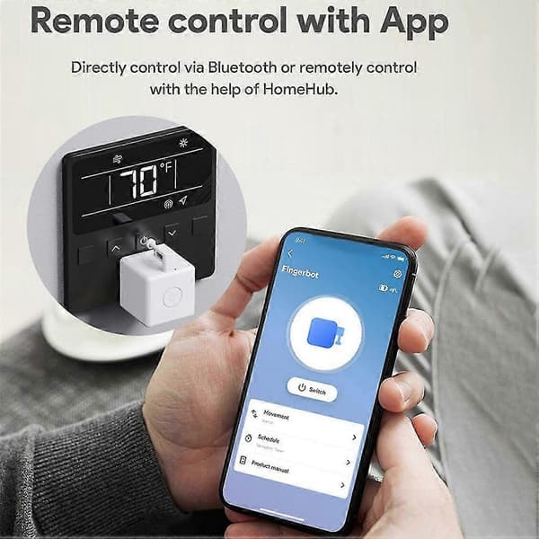 TUYA Smart Fingerbot Plus Zigbee Knaptrykker Smart Hjem Smart Life App Stemmestyring med App