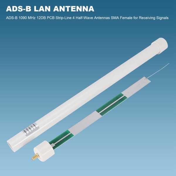ADS-B 1090MHz 12DB PCB Båndlinje 4 SMA Halvbølgeantenner for å motta signaler