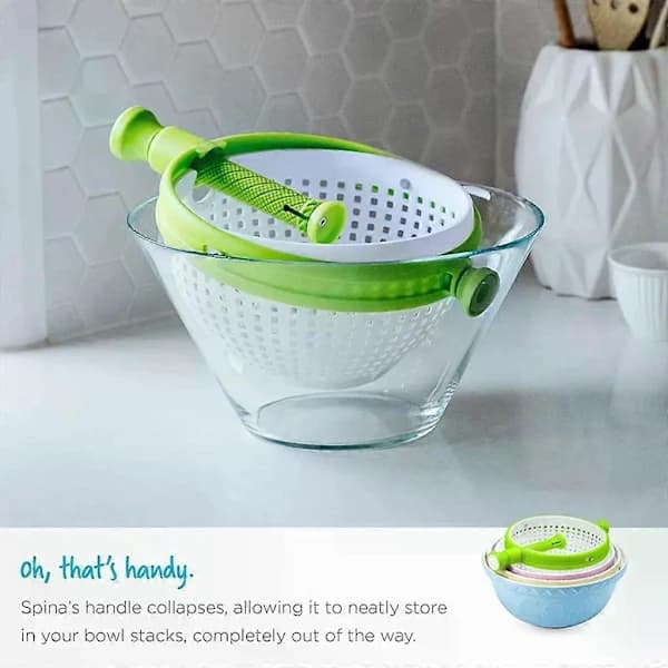 Salad Spinner, Foldable Handle Sieve, Vegetable Drainer, Kitchen Accessory