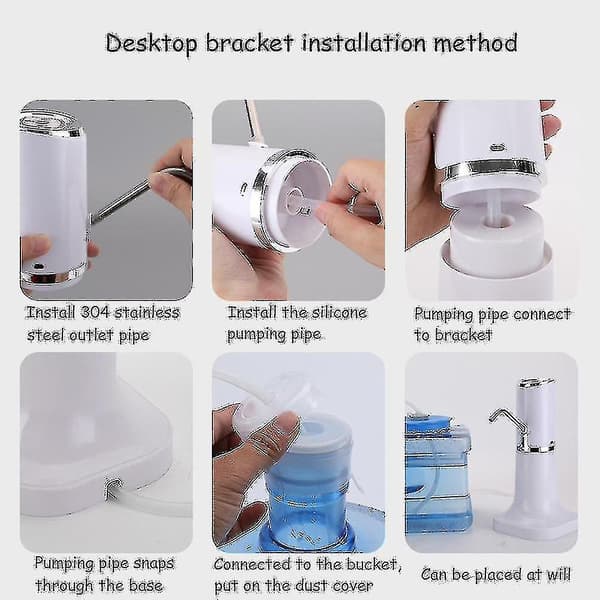 Vanndispenser Bærbar Vannpumpe Mini Tønne Vann Elektrisk Pumpe USB-dispensere