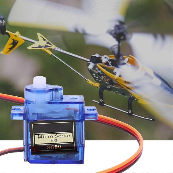 10 stk SG90 9G Mini Servo Servomotor for RC-fly Robotarm Fastvinge Servomotorstyring for Luft