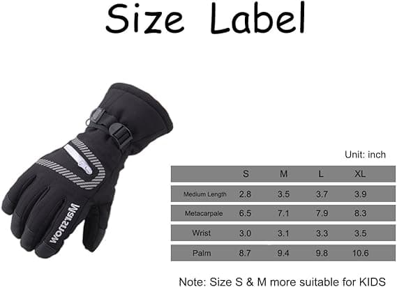 Unisex Waterproof Windproof Winter Warm Snowboard Ski Gloves