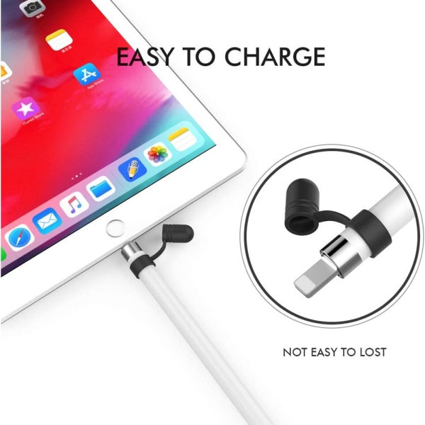 Lämplig för Apple Pencil Apple Kondensator Penna Skyddsfodral ipad Penna Fodral Anti-fall Silikon Stylus 12