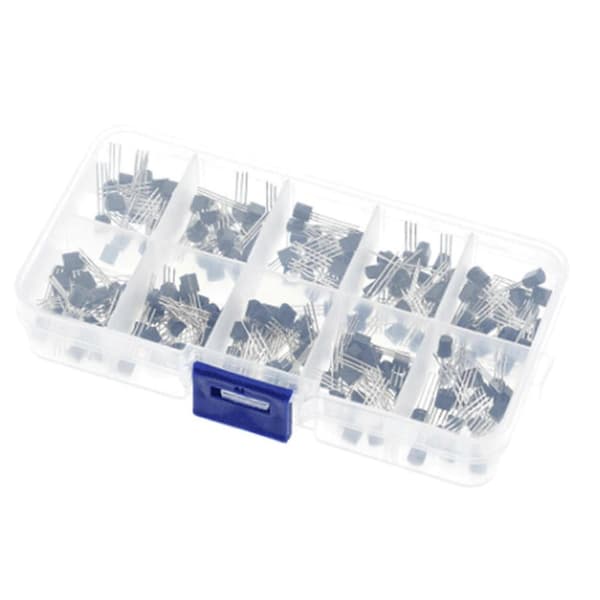 Transistor Sorteringsboks 200 Dele 10 Værdi Transistorboks BC337 BC327