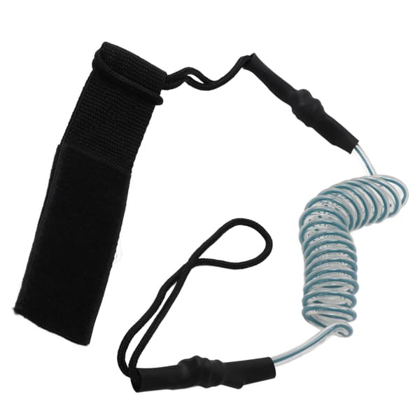 Kayak Paddle Safety Leash Durable Strength Adjustable Paddleboard Accessories for Anti Lost Transparent Blue