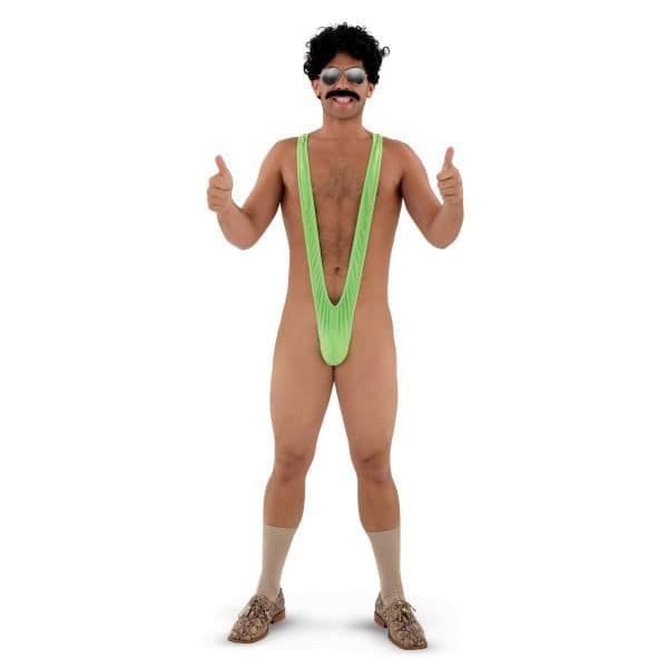 Mankini til mænd - Borat Bikini Badedragt - Grøn - Nylon (80%) - Elastan (20%) (Fww) Blå Bleu
