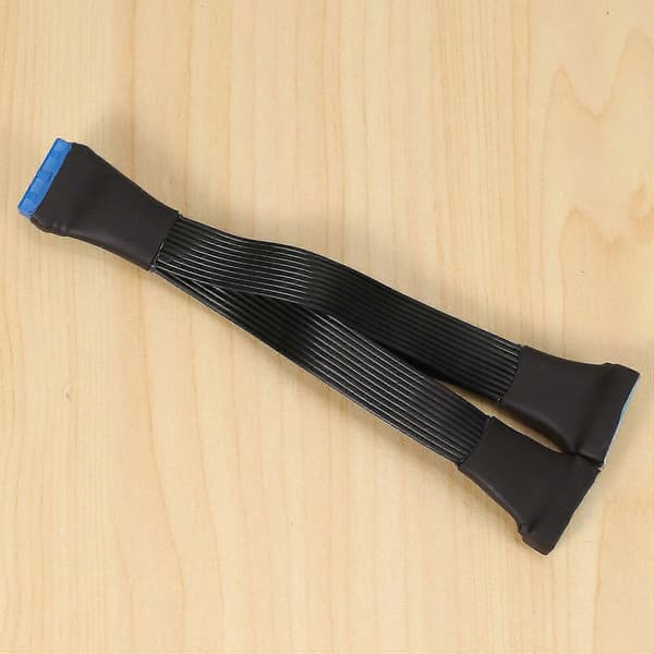 USB 3.0 19-ben 20-ben 1 til 2 strømforlængerkabel - Bundkort
