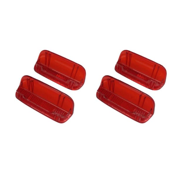 4 stk. indvendig dørpanel lampegals rød reflektor 1KD947419 passer til B6 B7 CC MK5 MK6 Golf