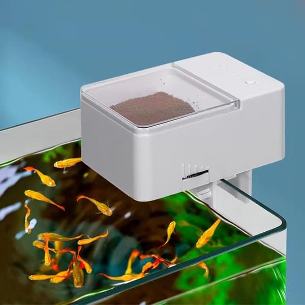 Automatisk fiskefoderautomat, programmerbar smart foderautomat med justerbar portionskontrol