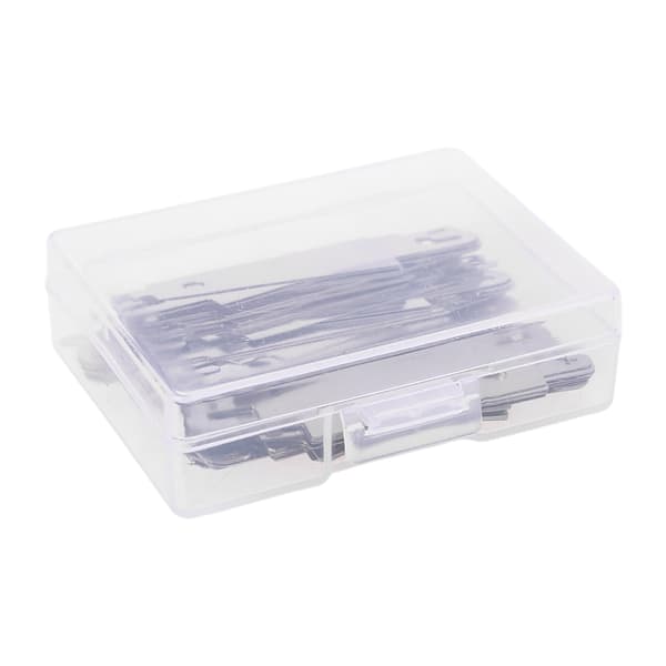 60 Pcs Metal Needle Threader Embroidery for Cross Stitch Threading Large Eye Needles