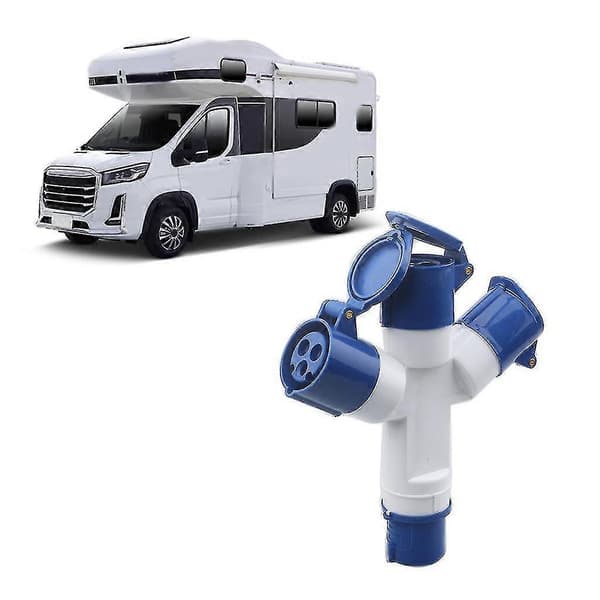 16a Campingvogner Enkel Til 2/3-veis Elektrisk Koblingsdeler Adapter
