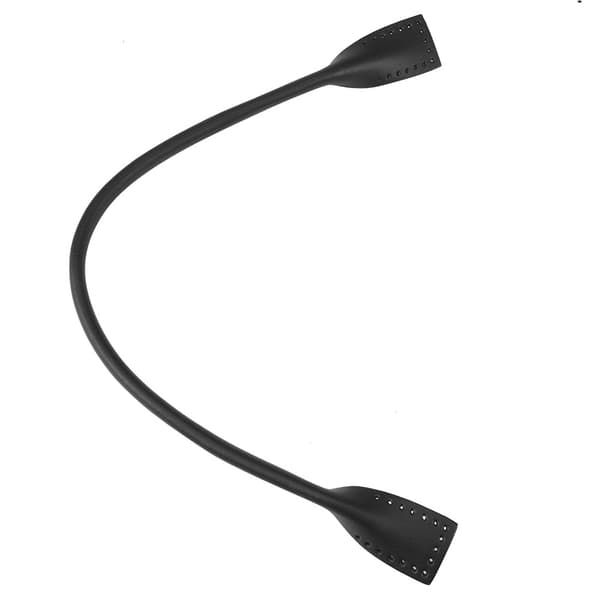 2 Pcs Genuine Leather Bag Straps Handles for DIY Hand Accessories Thread Black