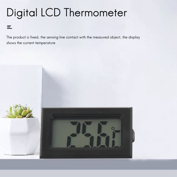 NY Digital LCD Termometer Probsensor Måler Temperatur Område -50 Celsius C til +110