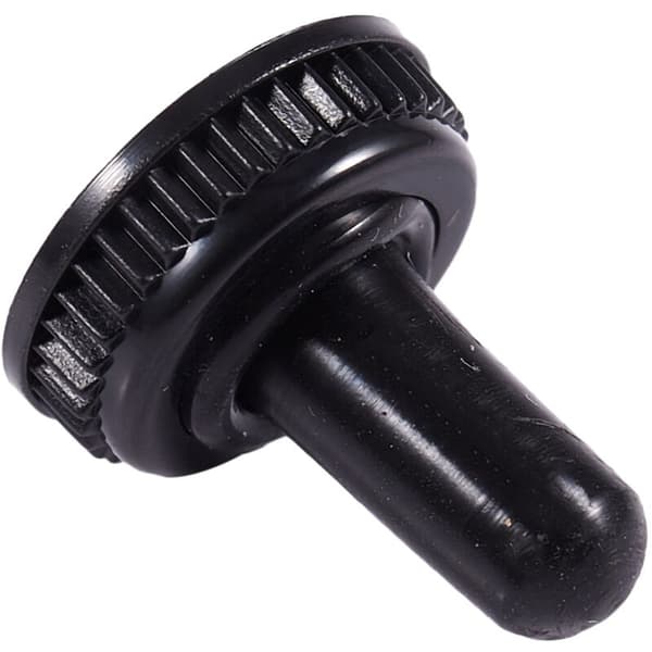 10 x Black Waterproof Rubber Cap with 6mm Diameter for Toggle Switch