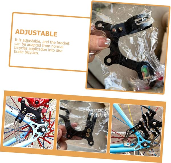 Justerbar sykkelbremseadapter for skivebremser, 2 stk -