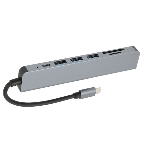 USB C Hub 7 in 1 4K HDTV Multifunctional 100W PD Fast Charging Secure Portable USB Splitter for MacBook Pro