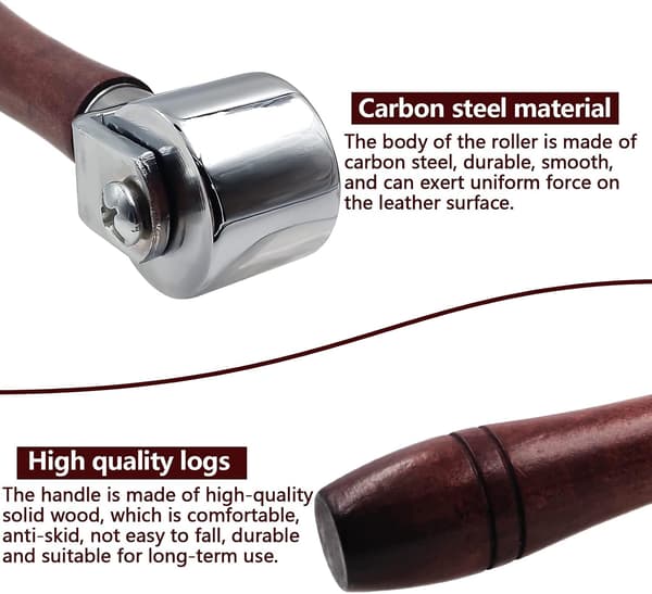 Leather Edge Roller, Carbon Steel Leather Pressure Roller, Le DXGHC