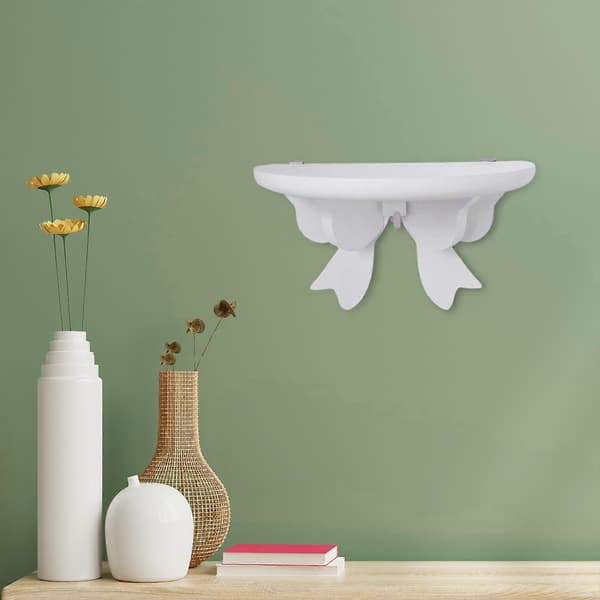 Væghylde Flydende Hylde Rustik Hylde Konsol Træ Display Rack Brusehylde Blomsterpotteholder