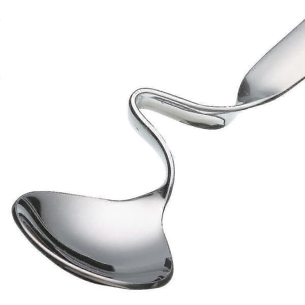 6 stk. honningskjeer, rustfritt stål, 14,5 cm