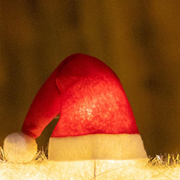 QQ-Juletretopp med lys stjerner måne snøfnugg nyttårsdekorasjoner julepynt