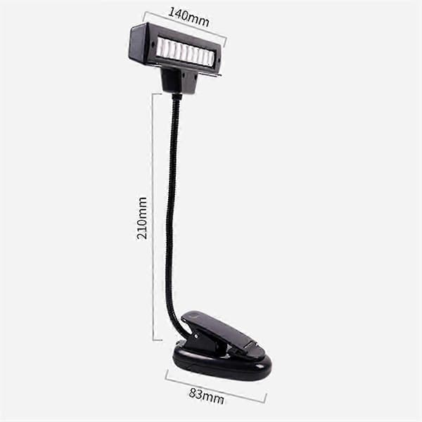 USB-genopladelig nodestativlampe 10 lyse LED, sengelampe skrivebordslæselampe