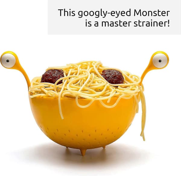 Kitchen Strainer for Draining Pasta, Vegetables, Fruit - Colander Dimensions BPA-Free Food Strainer for the Kitchen - Dishwasher Safe