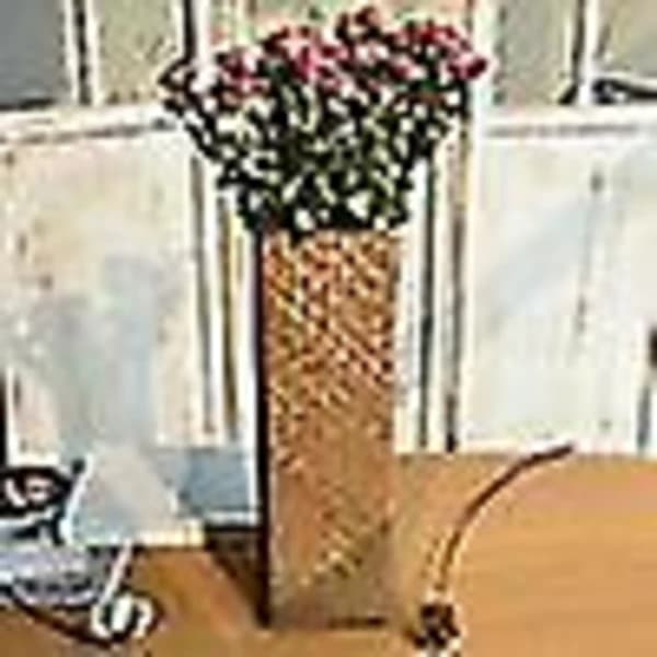 Rattanblomvas Bambukorgar Dekorationsvaser Blomfruktkorg Blomvas Hög Vas För H