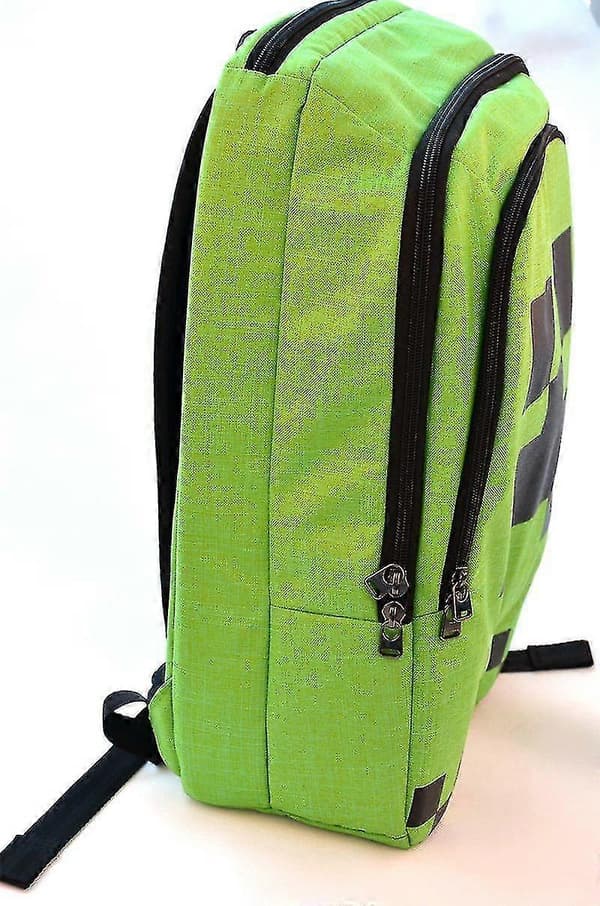 Minecraft School Backpack Creeper Waterproof Boy Sports Storage Bag