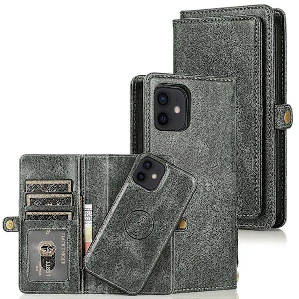 For 12 mini Multiple Card Slots Detachable Magnetic Horizontal Flip Leather Case with Card Slots & Holder & Wallet