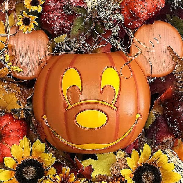 Mickey Græskar Krans Dekor, Efterår Halloween Julekranse Dør Disney (FMY)