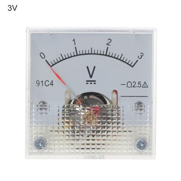 DC voltmeter Analog panelmåler 0-250V 0-250V 0-50V 0-50V 0-50V