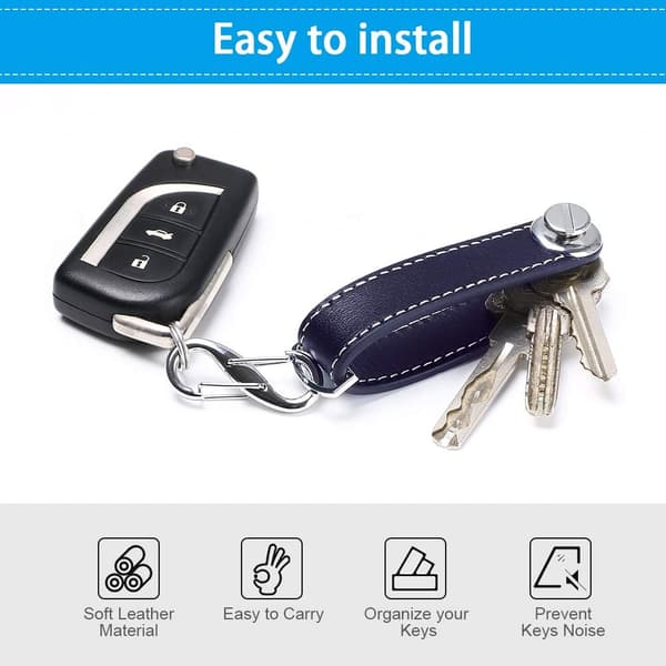 Leather Keychain | Men's Keychain | Detachable Keychain | Pocket Size