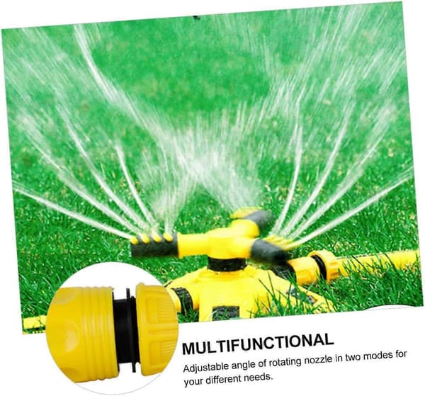 Rotating Adjustable Garden Sprinkler with Hose Connection (FMY)