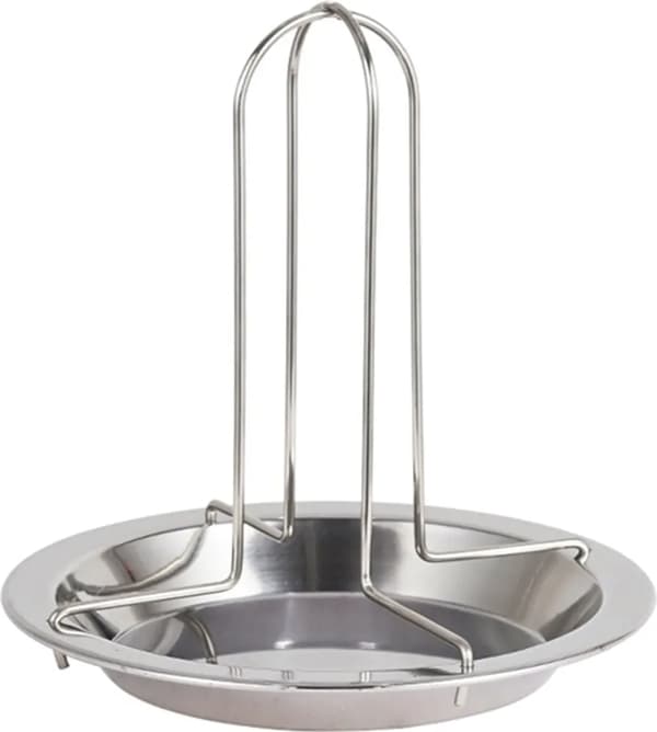 Kyllingeholder Kyllingesteg Rustfrit Stål Kyllingestegestativ Sammenklappelig Non-Stick Vertikal Kyllingeholder