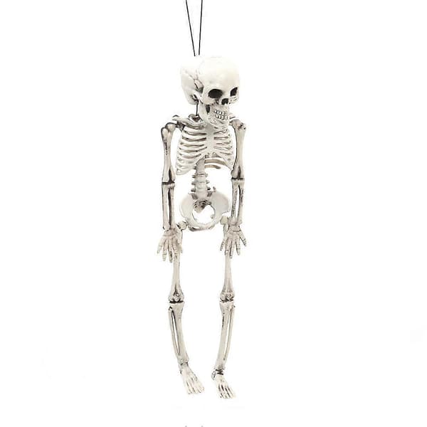 Halloween Skeleton Realistic Movable Hanging Skeleton Halloween Decoration 30cm
