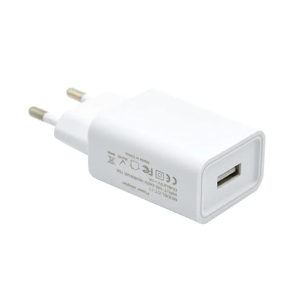 CE Europæisk Standard 5V 2A USB til Type-C Hurtigoplader Hvid og Sort 10W Strømadapter Oplader til Android Hvid White_yux Hvid White