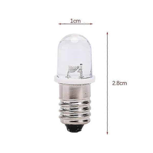 5pcs E10 LED Bulb E10 DC 3V 4.5V Instrument Lamp E10 Indicator Lamp Old Fashioned Flashlight Bulb xi S20241227444