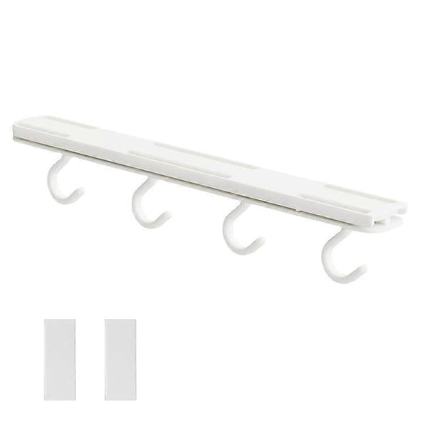 Punch-free Hanger Hook Extendable HIPS High Hardness Up and Down Wall Hook for Kitchen