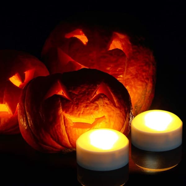 String Lights - 4-pack - Halloween - Pumpkin - LED Flameless Lights - Halloween Decor - Lights - Pumpkin Lights - Halloween Decoration