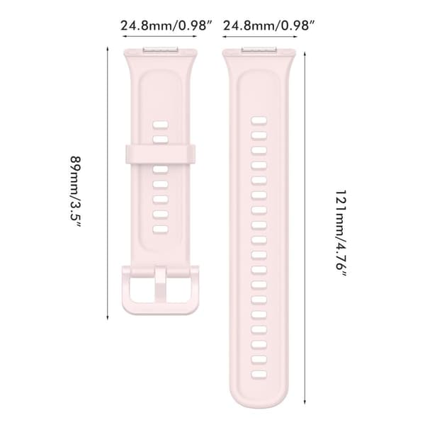 Smart Watch Replacement Band Smart Watch Soft Silicone Strap for FIT2 Pink